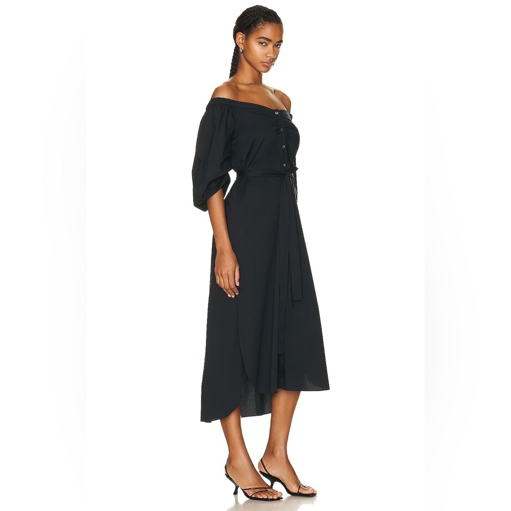 STAUD Reese Belted Dress Black - Picture 2 of 9